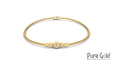 Infinity Diamond Bracelet (0.1CTS and 18K gold)