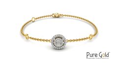 Enchanting Diamond Bracelet (0.25 CTS and 18K gold)