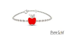 Bezzora’s Apple Charm Bracelet (18k and 0.02 CTS)