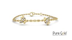  Bezzora's Bee-utiful Sparkler Bracelet (18k and 0.02CTS)