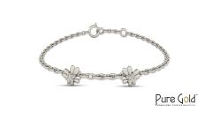 Diamond Daisy Bracelet (18k and 0.02 CTS)