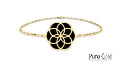 18 Karat Gold Luciana Black Onyx Bracelet - PGBRG34591