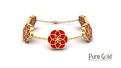 18 Karat Gold Flora’s Fury Ruby Bracelet - PGBRG34602
