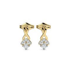 Sparkling 18K Gold Diamond Studs (0.10 CTS)