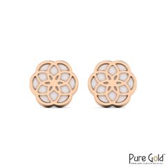 18K Gold Luciana Floral Radiance Earrings