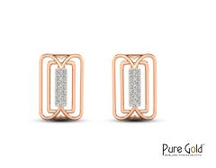 Urban Edge Earring (18k and 0.11CTS)