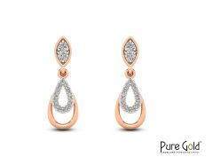 Radiant Raindrop Earring (18k and 0.09 CTS)