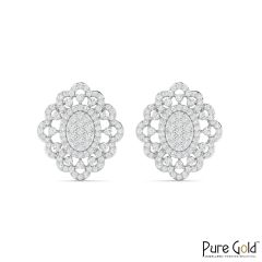 18 Karat Gold Imperial Grace Earrings with Diamonds