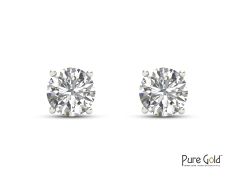 Handmade Sparkle Earring (1.0 CTS,18 Karat) - PGER0G23281
