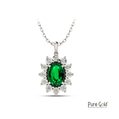 Pure Sparkle Diana Emerald Pendant CPP - PGPNG26859E