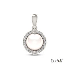 Sphere Pearl Diamond Pendant - PGPNG26964