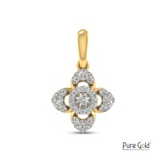 18 Karat Gold Blooming Illusion Pendant