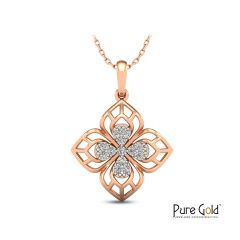 Twinkling Star Pendant (!8k and 0.13CTS)