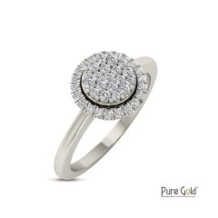 18 Karat Gold Pure Sparkle Diamond Ring