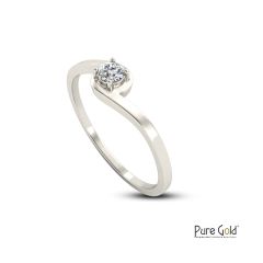 Pure Sparkle Ring 0.05 CTS 18 Karat