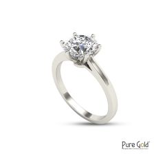 Handmade Sparkle 2.0 CTS Ring 18 Karat