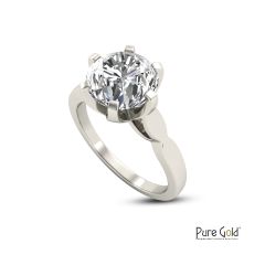 Handmade Sparkle 2.50 CTS Ring 18 Karat