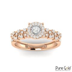 18K Gold Opulent Ring with Diamonds