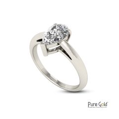 Handmade Sparkle 1.0 CTS Ring 18 Karat