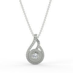 The Astoria Pendant with 0.2 CTS and 18K gold