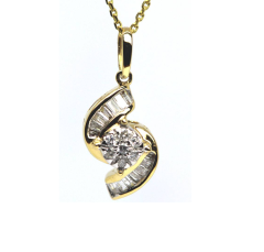 Miracle Bagguette Infinity Pendant - PGPNG29934