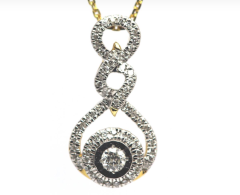 Orchid Diamond Pendant